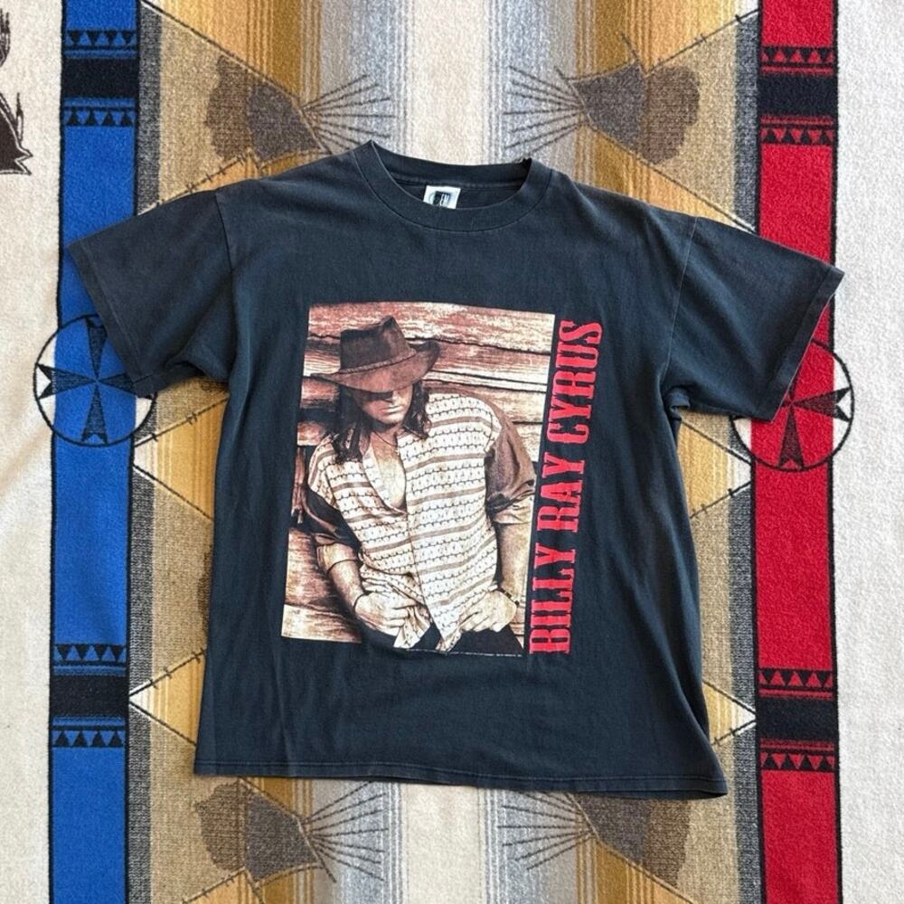 Vintage Billy Ray Cyrus 1995 Country Concert Tour T-Shirt Size Small Music Band
